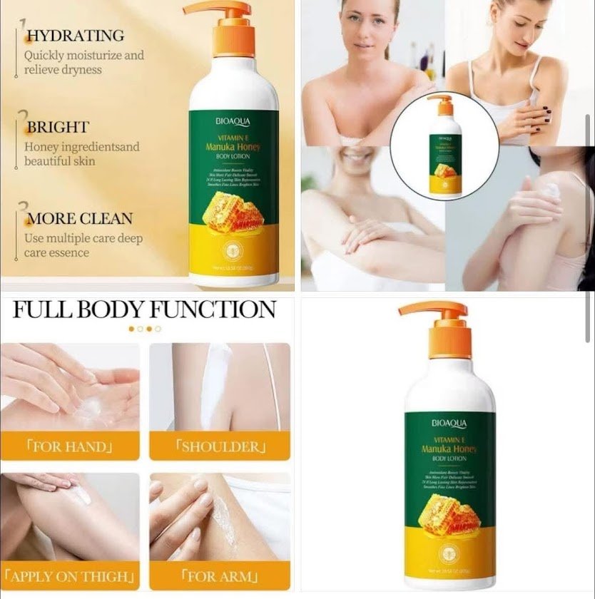 Crema Corporal Miel Con Vitamina E - ShantApp