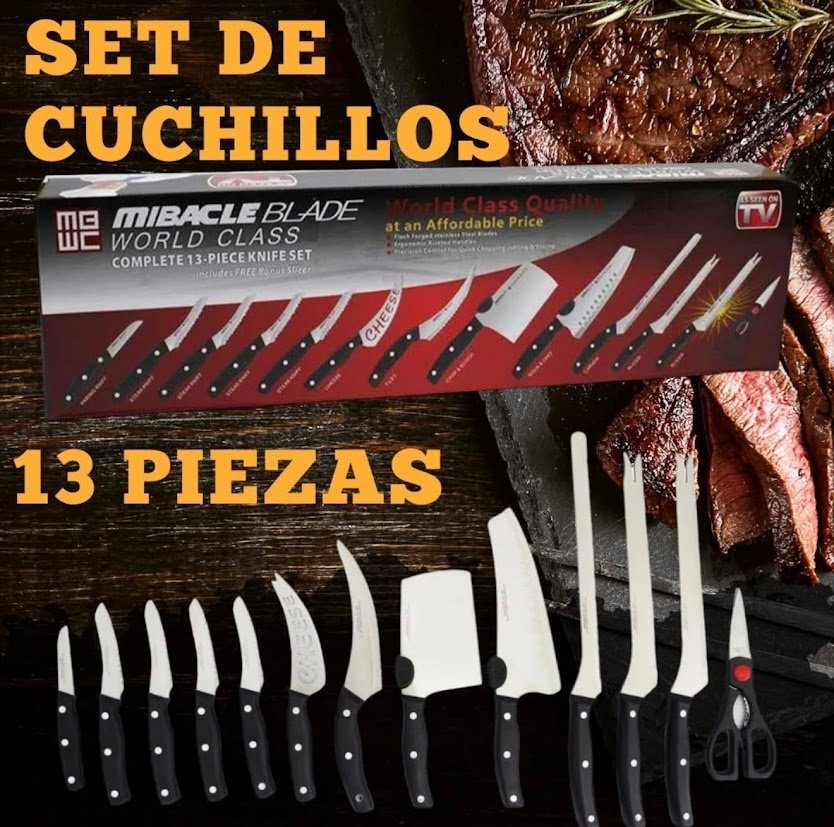 Cuchillo 13 piezas - ShantApp